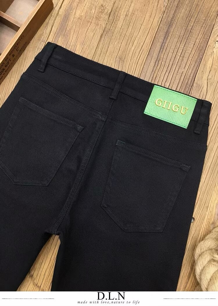 Versatile Fit Tapered Men's Slim Straight Teen Fashion Trendy Casual Jeans_mkmklike.com