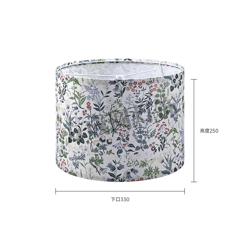 Floral lámpara de escritorio desmontable pequeña lámpara de piso fresca tela lámpara de cama hotel decoración lámpara de cama