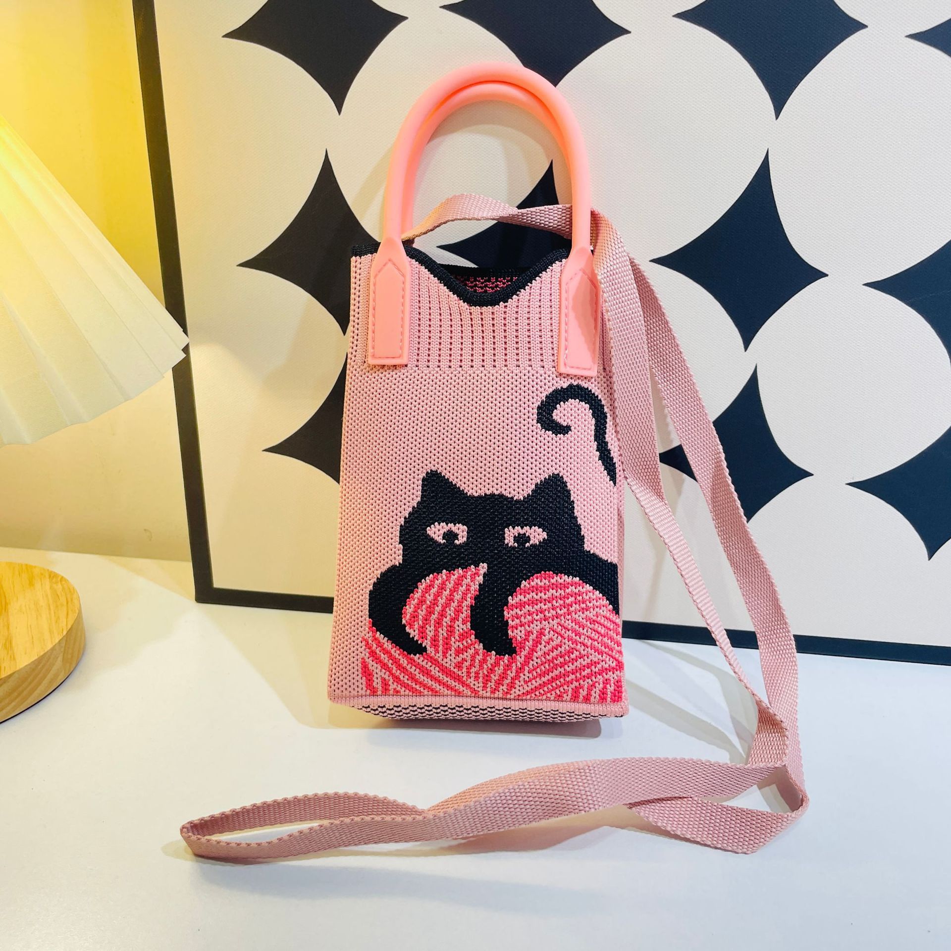 Small design silicone one-shoulder bag