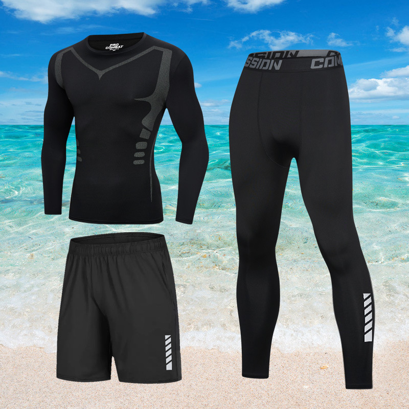 Traje de baño para hombre protector solar de cuerpo completo pantalones de manga larga bañador natación cálida surf traje de neopreno comercio exterior venta al por mayor transfronteriza