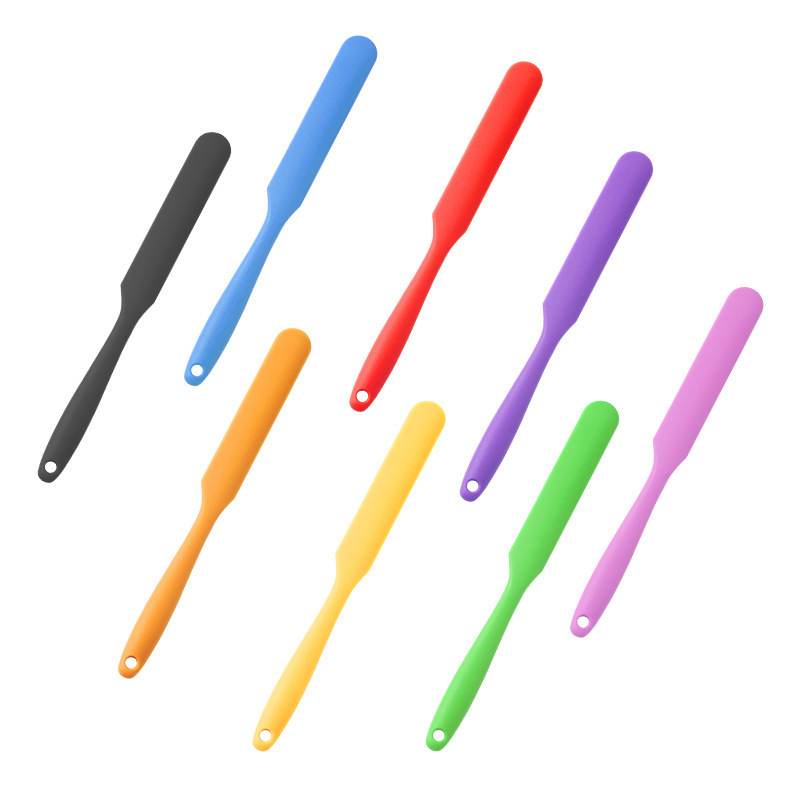 Cuchillo de silicona macaron espátula larga espátula de crema espátula larga espátula de silicona cuchillo de pastel