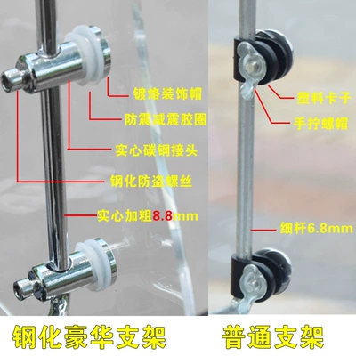 Motorcycle front windshield — transparent, heightened and widened, wear-resistant