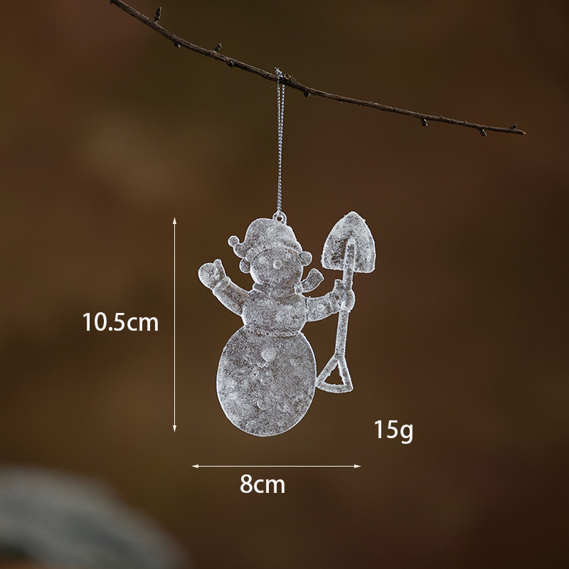 Muñeco de nieve plateado número 5