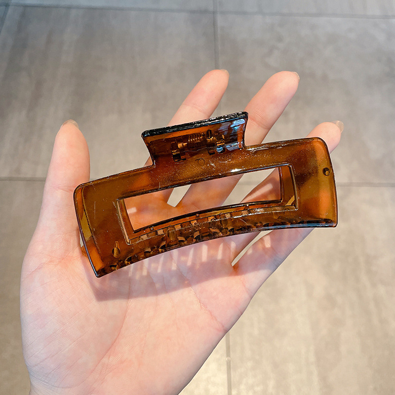 Clip de agarre, gran cantidad de cabello, horquilla esmerilada, horquilla simple, horquilla de tiburón, nuevo y exquisito tocado de alta gama, horquilla femenina