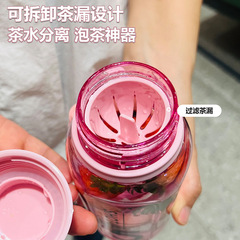 尚泰學生大容量耐摔杯子便攜提繩運動水壺女上學專用簡約塑料水杯