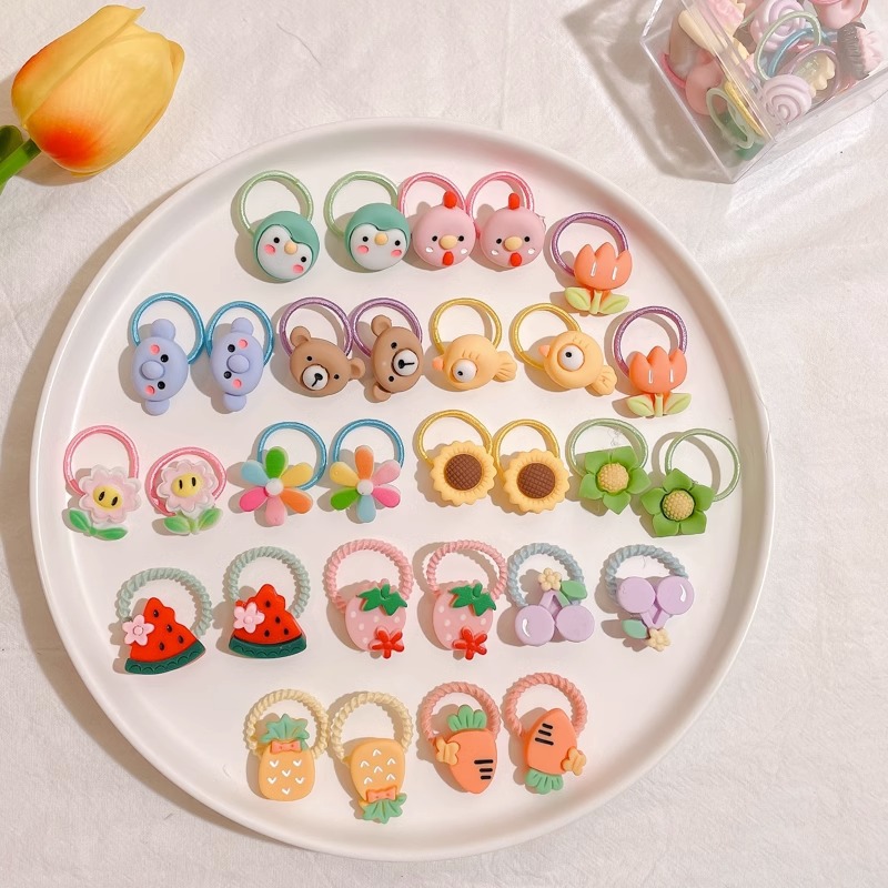 Banda de goma de dibujos animados para niños, las niñas atan el cabello sin lastimar el cabello, linda banda para el cabello, cuerda para el cabello, bebé de alto valor, cuerda para el cabello
