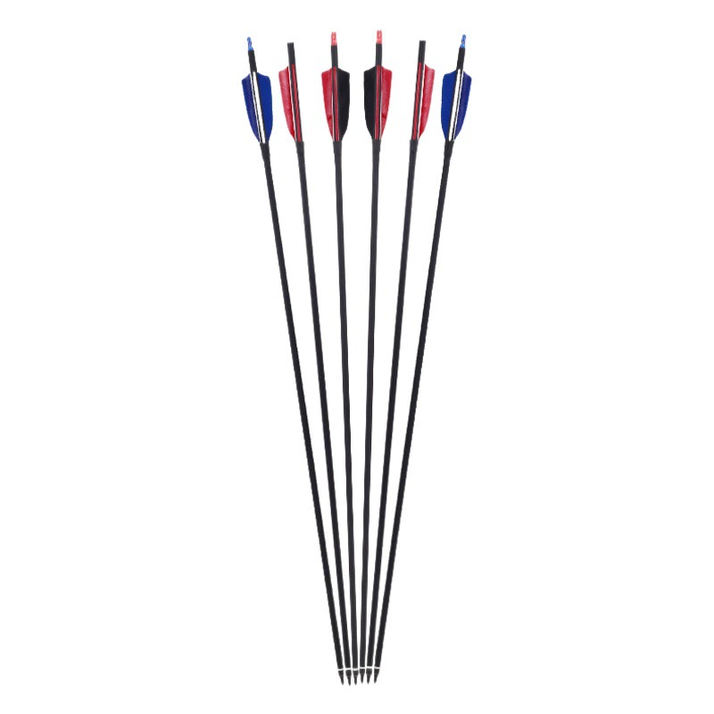 Фабрика оптом настоящие перья смешанные углеродные стрелы Традиционное оборудование для стрельбы из лука и стрел может быть заменено стрелкой 7,8 мм внешний диаметр индейки настоящие перья