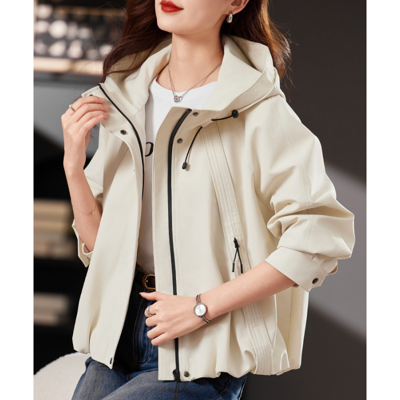 Short Trench Coat for Women, Spring and Autumn 2026 New Trendy Popular Casual Fashion High-End Jacket Top