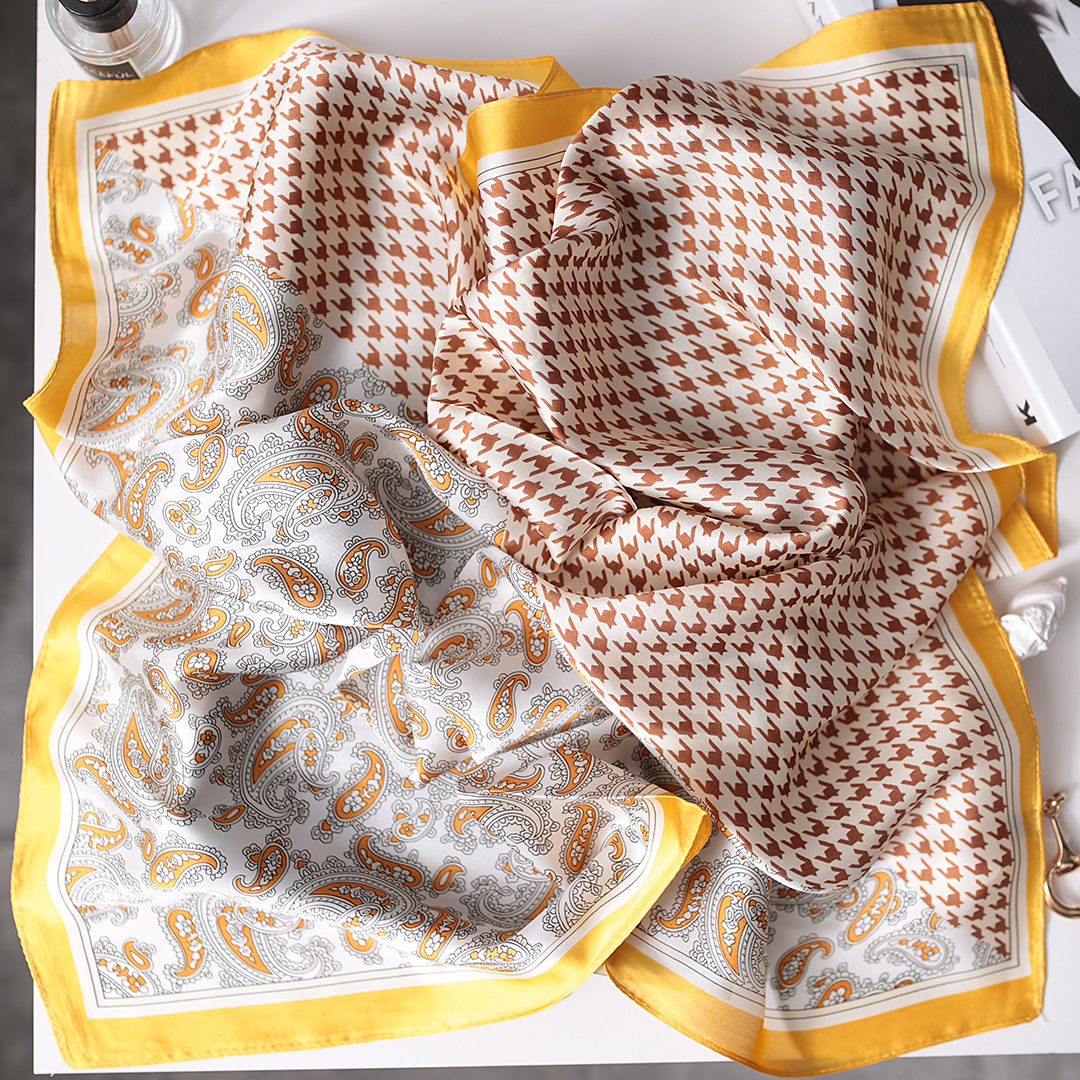 Spring New 70CM Square Versatile Decorative Professional Thin Korean Small Scarf for Women_voghion.com