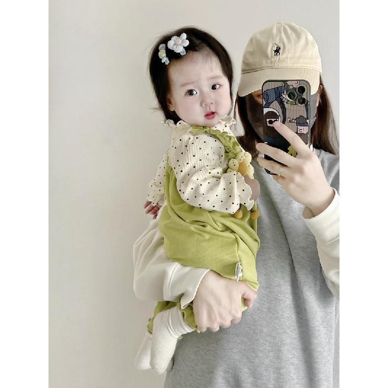 婴儿秋冬衣服超萌加绒连体衣甜美夹棉哈衣女宝宝秋冬装保暖外出服|undefined