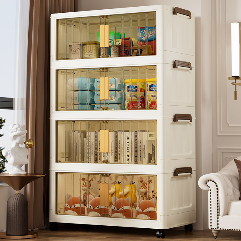 65 armario de almacenamiento multifuncional sin instalación armario doméstico para bebés armario de almacenamiento de dormitorio grueso armario plegable multicapa