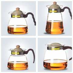 A5L耐熱玻璃茶具冷熱燒水壺可直火加熱煮茶花茶壺  大容量