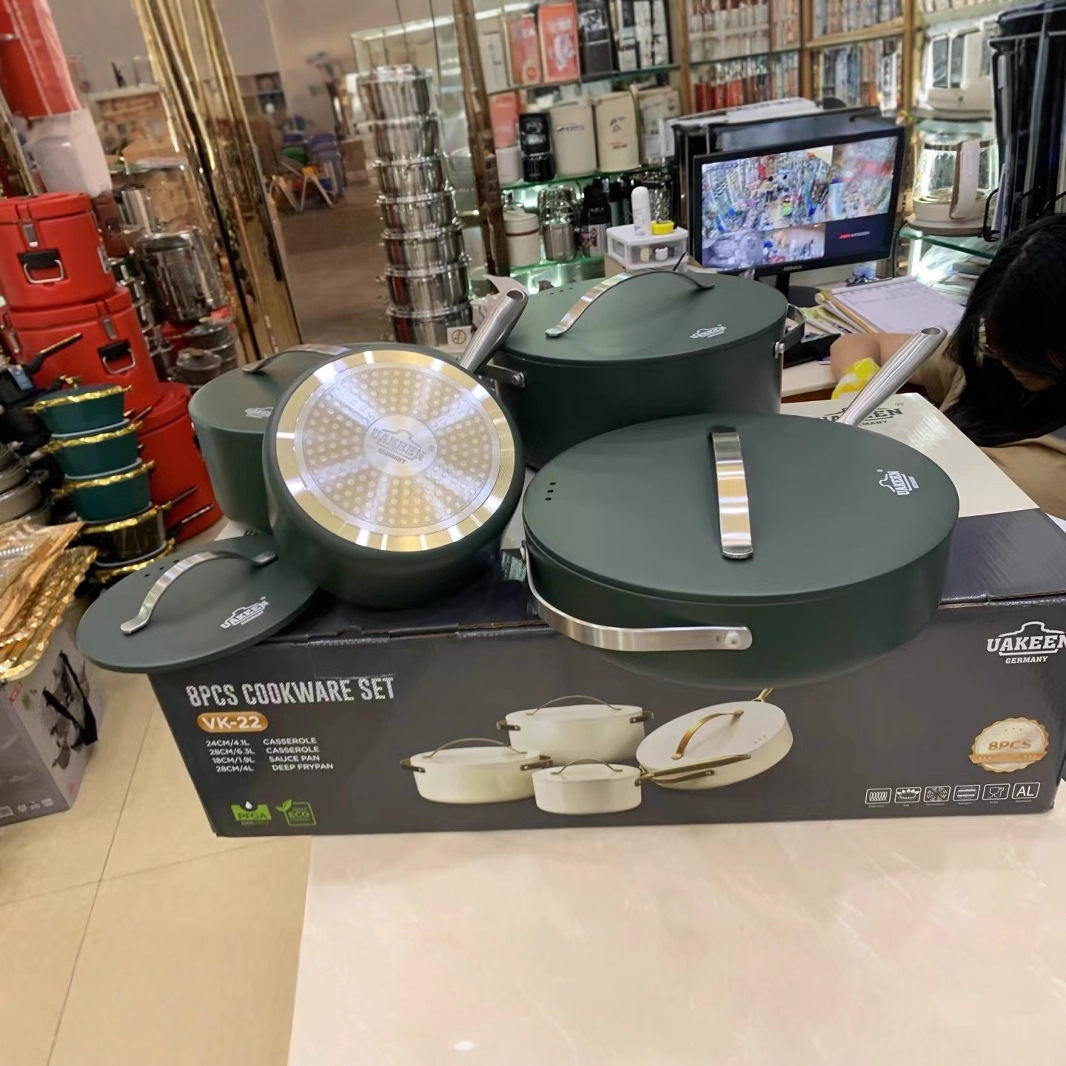 Venta directa de fábrica, nuevo modelo de juego de ollas de 4 piezas para exportación, olla para sopa NUEVO JUEGO