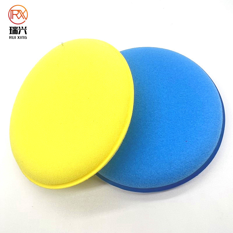 洗车海绵圆盘打蜡清洁海绵 手柄打蜡汽车海绵厂家汽车打蜡海绵