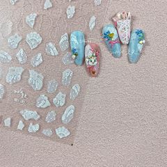 Tomoni Micro-carving Nail Sticker Collaboration Model, Japanese Retro 5D Nail Sticker with Lace Accessories, Mixed Batch Wholesale