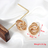 Fashionable trend metal jewelry, earrings, ring, European style, wholesale