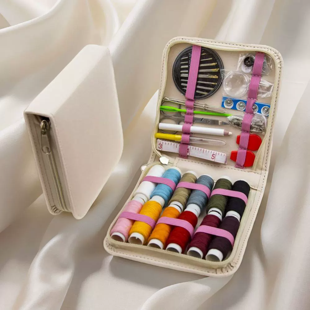 针线包针线套装皮革针线包家居针线组合套装旅行针线包针线盒套装