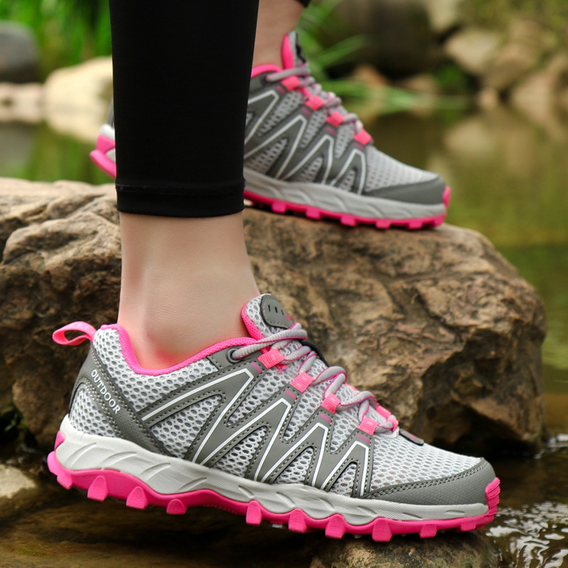 Verano EE.UU. comercio exterior malla transpirable al aire libre zapatos de montaña zapatos de senderismo antideslizantes para hombres y mujeres zapatos de entrenamiento de agua zapatos deportivos