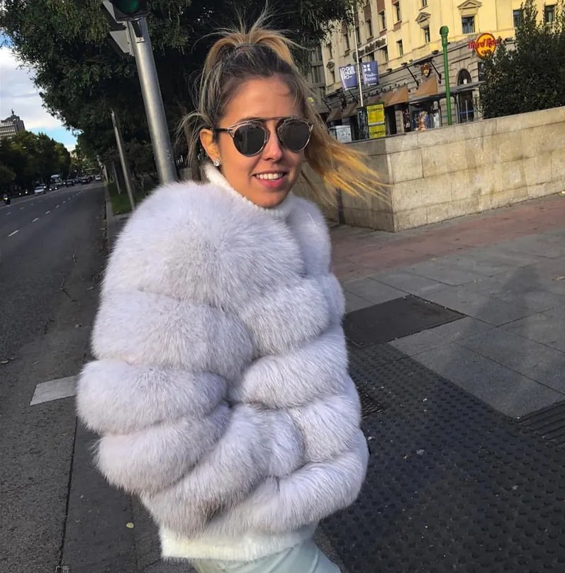 Women's Casual Solid Color Hidden Buckle Coat Faux Fur Coat display picture 4