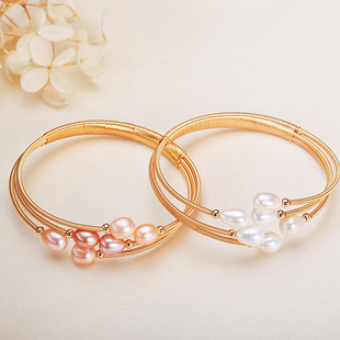 Zhuji Shanxiahu Pearl Bracelet Women's ins Wind Niche Freshwater Pearl Bracelet Winding Bracelet Bracelet Jewelry Wholesale
