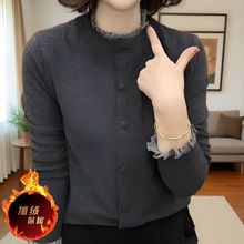 高档双面德绒打底衫女新款时尚内搭外穿秋冬气质百搭妈妈保暖上衣