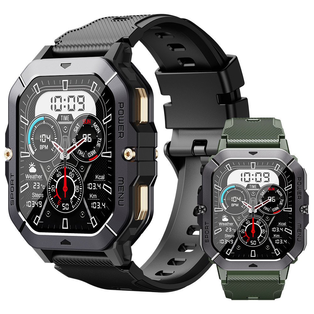 New C28 Smart Watch Amoled Screen Three-Proof Watch Outdoor Sports Phone Watch Men's Bluetooth Call