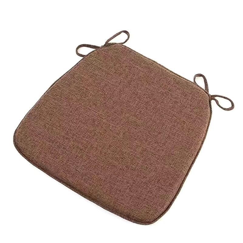 Sillas chinas 40 × 38 herraduras de caballo cuatro estaciones almohadilla de sillas de color sólido taburete de comedor grueso casero almohadilla desmontable y lavable