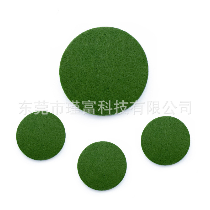 圆形带孔纤维吸水海绵片 吸香挥发棉片 精油香薰纤维棉