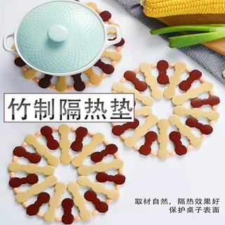 批发 家用竹子隔热垫大号套装 砂锅垫垫子餐垫碗垫盘垫耐高温