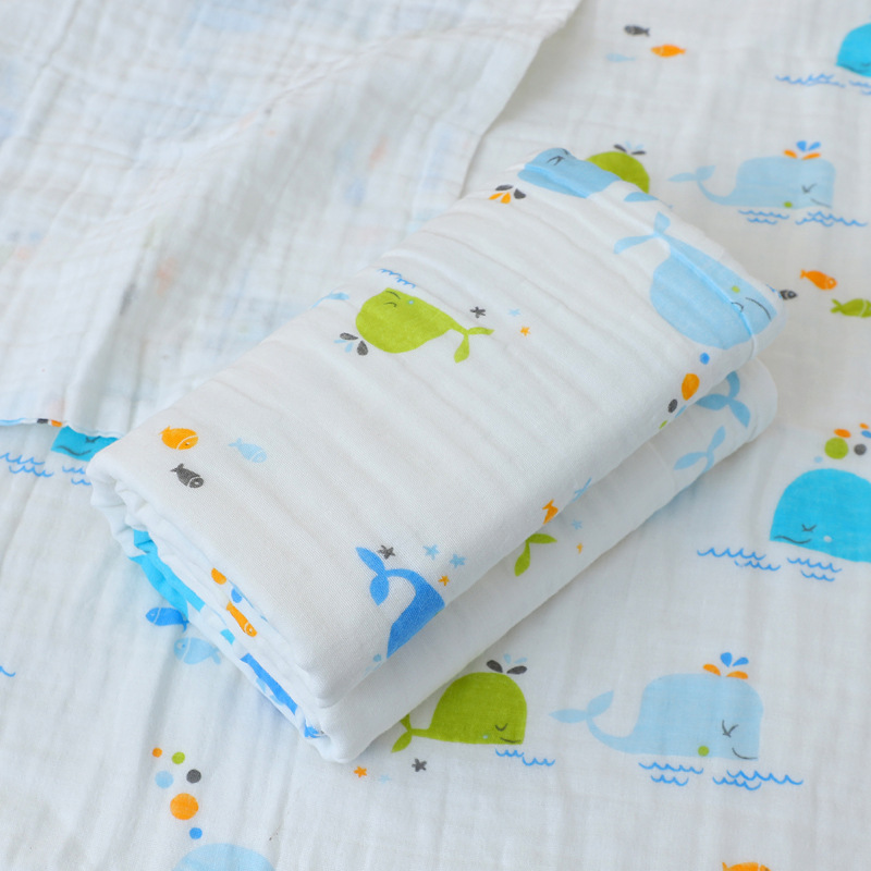 Toallas de gaza para bebés de seis capas de espuma de alta densidad para niños, toallas de baño para bebés, toallas de almuerzo para niños image 32