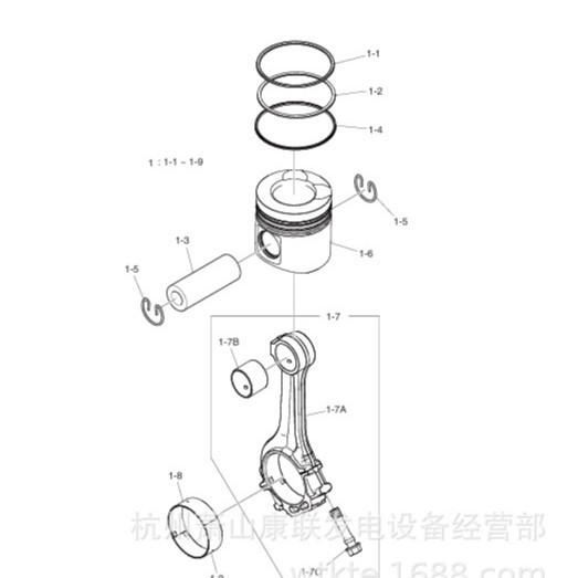 140112-00092连接杆轴承P222FE斗山