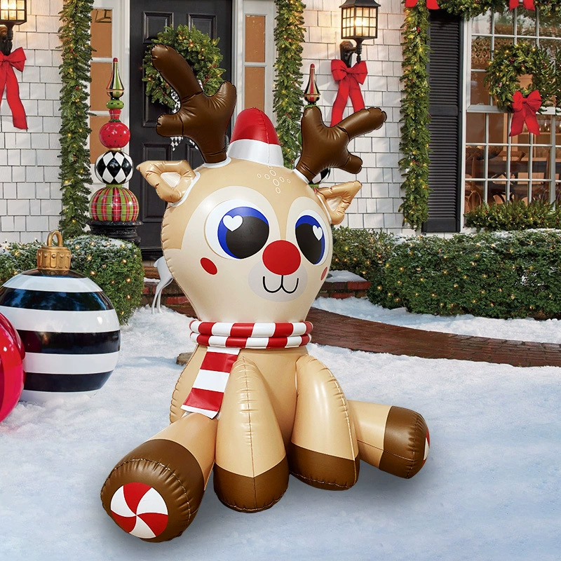 Зарево Снеговика Рождества украшения сада праздника Санта Клауса оленей Рождества трансграничного нового Рождества раздувное