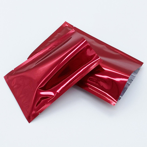 Factory direct supply of color aluminum foil flat pocket facial mask foot patch packaging bag scented tea medicinal powder aluminized blind bag three-side sealing bag