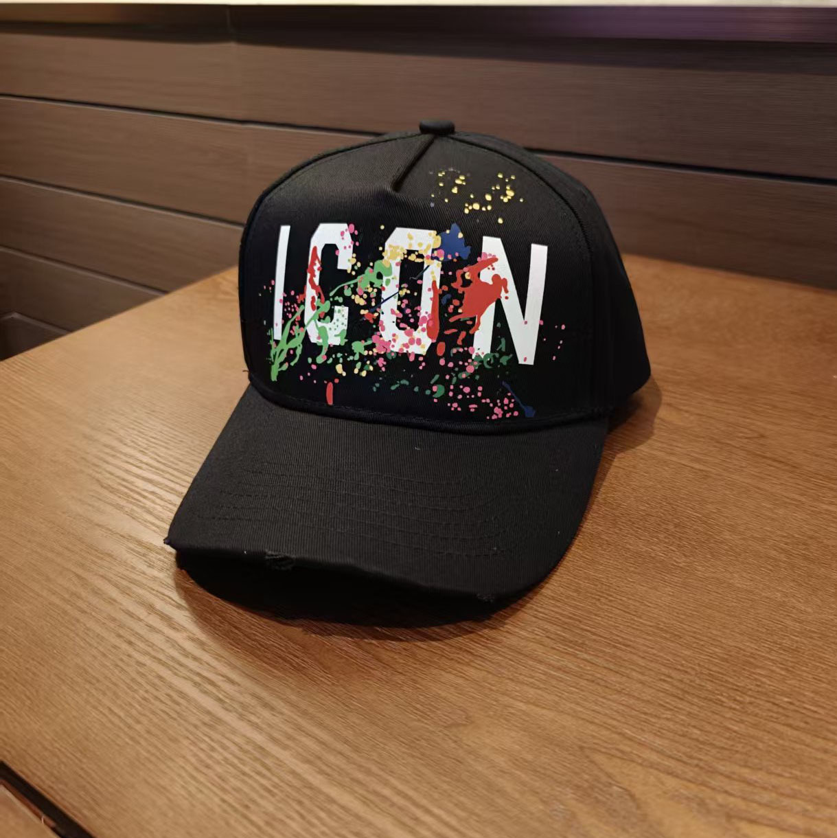 ICN أسود / مقاس واحد يناسب الجميع