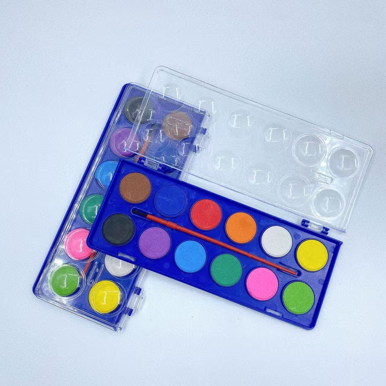 12 caja de color conjunto de pintura sólida pintura infantil pintura pintura pintura pintura acuarela pintura para principiantes
