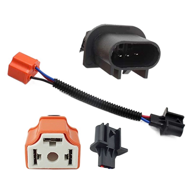Harley Wrangler H13 adaptador de cable accesorios de la modificación del coche H4 a H13LED faro coche portalámparas cable