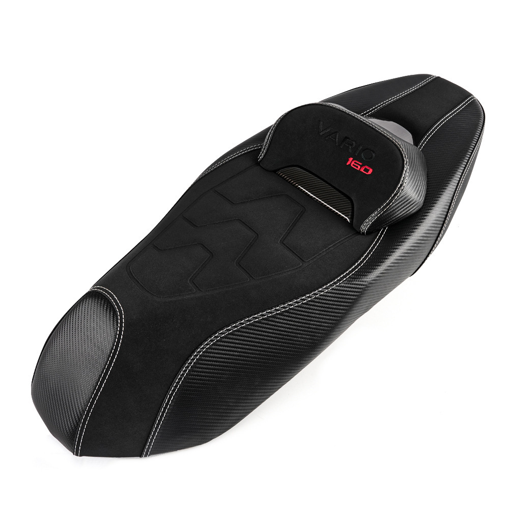 Suitable for Honda Vario160 Modified Motorcycle Seat Cushion Pu Leather Waterproof Anti-Slip Mat Click160 Seat Cover