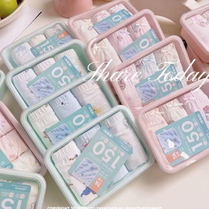 7a Antibacterial Modal Children's Cartoon Cute Baby Summer Underwear...