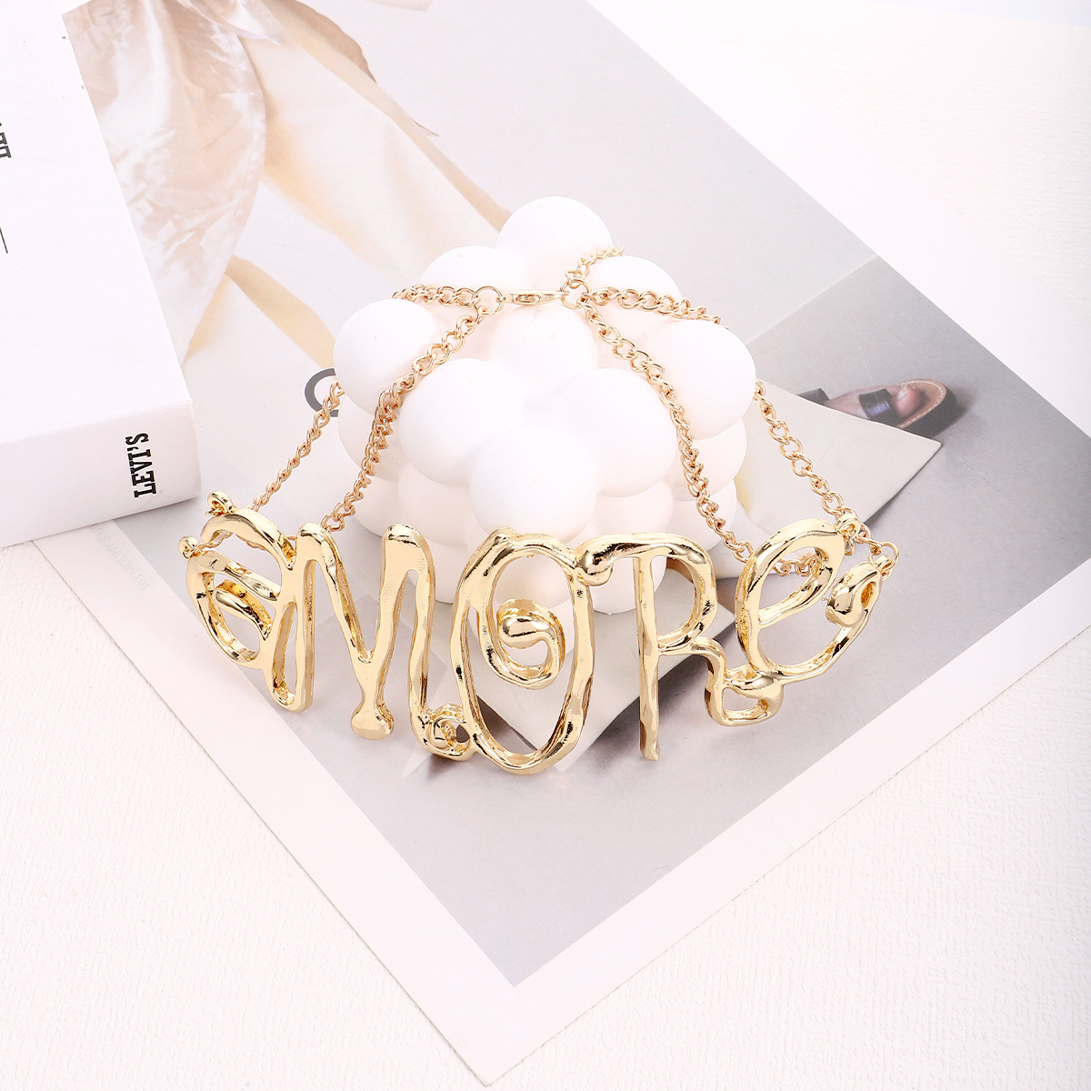 Fashion Letter Alloy Plating Womenu0027S Necklace 1 Piece