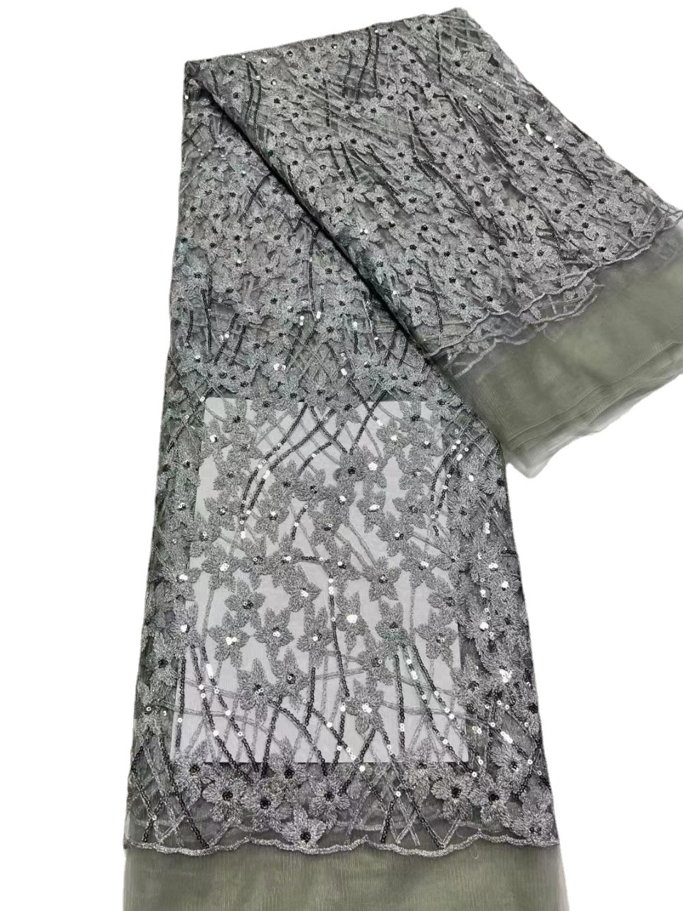 Primavera línea compuesta tela de encaje lentejuelas ropa los niños vestido estrella flor cheongsam hanfu bordado JX2618 image 3