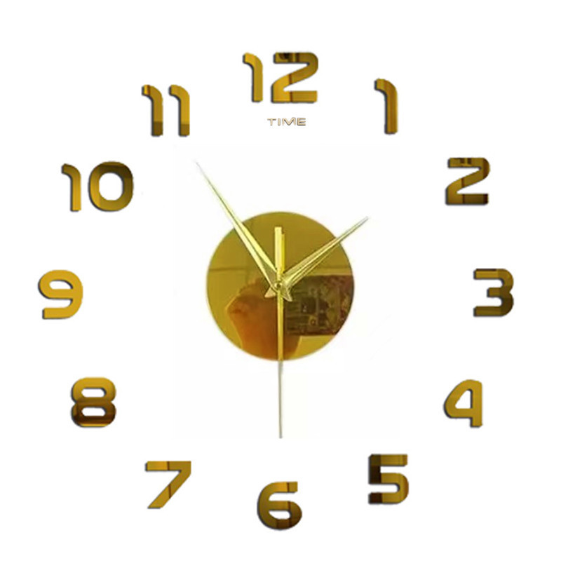 (40-50cm) 황금 벽시계 (EVA, 단일 레이어 번호, 포인터 색상 필요 메시지를 남기기 위해 포인터 고객 서비스