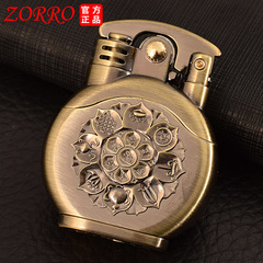 佐羅620煤油打火機青銅拉絲搖臂解乏轉盤工藝品打火機批發亞馬遜