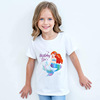 Cartoon T-shirt for princess, children's jacket, Birthday gift, 3D, with short sleeve
