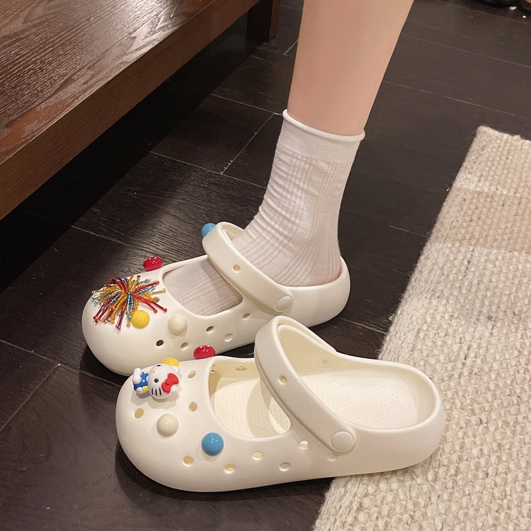 2026 Summer Fashion Kt Cat DIY Clogs Comfortable Soft-Soled Ballet Shoes Vacation Beach Sandals 2026 Summer Fashion Kt Cat DIY Clogs Comfortable Soft-Soled Ballet Shoes Vacation Beach Sandals