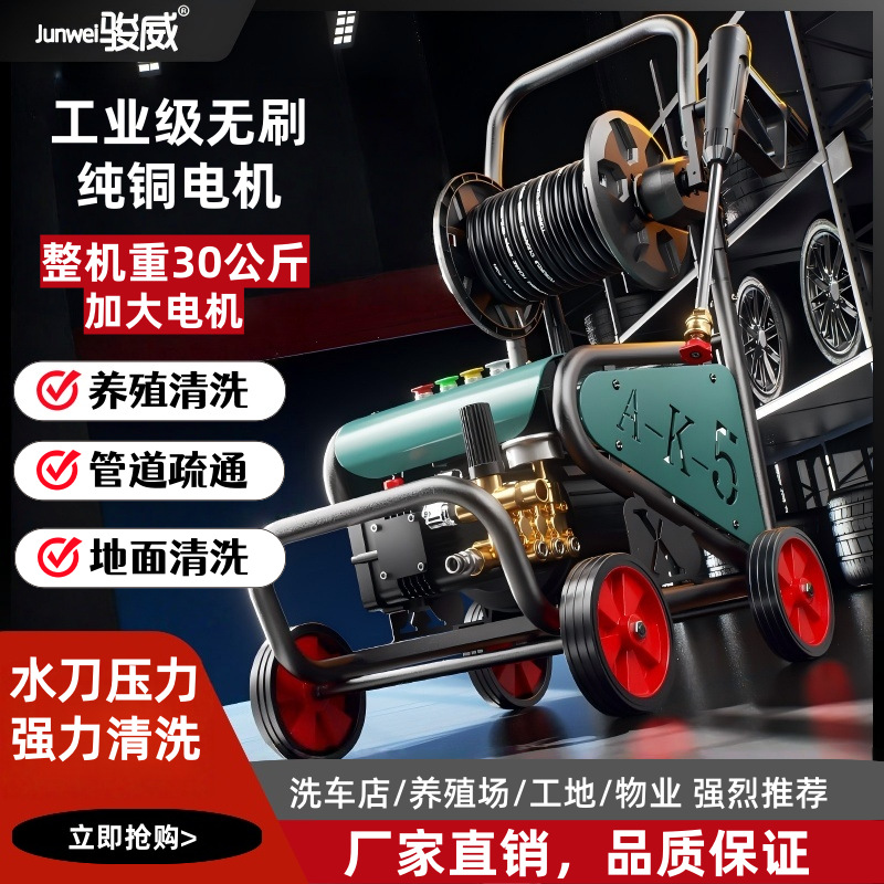 商用工业洗车机高压水枪220V大功率清洗机刷车水枪高压洗车枪