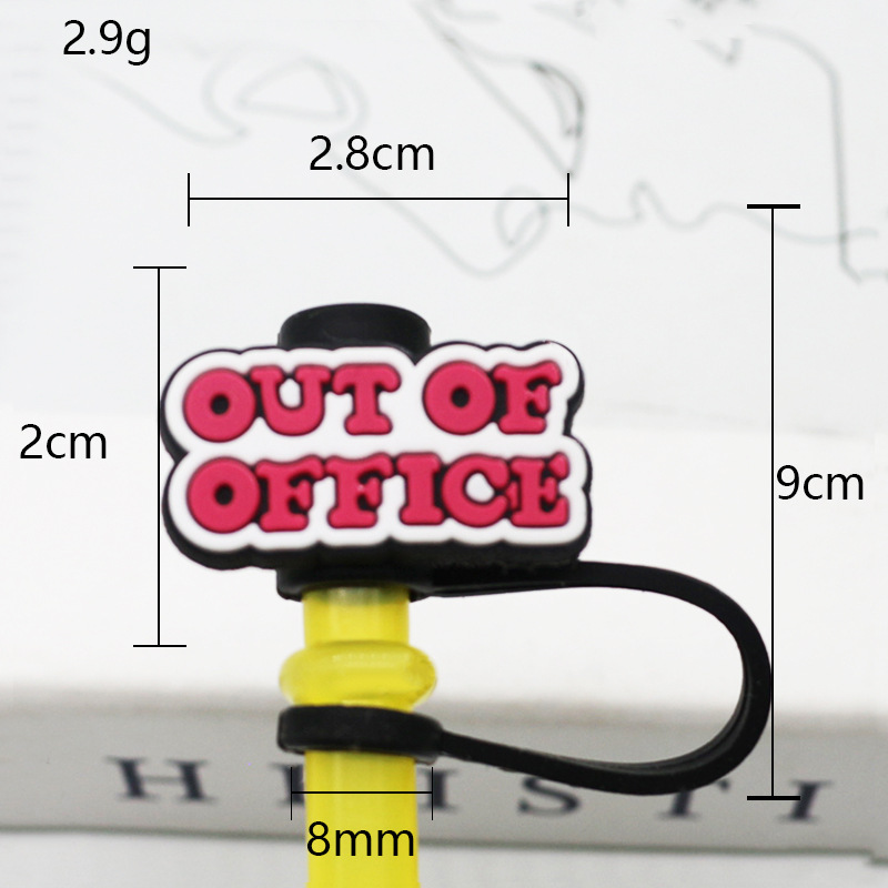 Tapa de paja Spot 7-8mm silicona linda mini muñeca parche tapón a prueba de polvo decoración de pajitas tapón a prueba de polvo