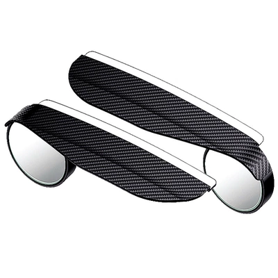 Carbon fiber small round mirror: Rain shield