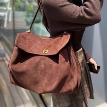 跨境热销真皮女包斜挎单肩包 腋下手提新款高级感大容量女托特包