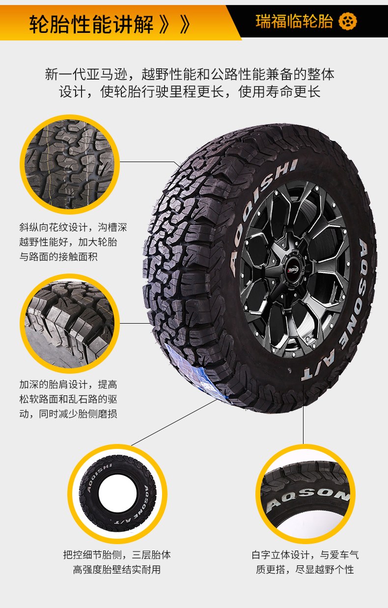 At Off-Road Tires 205/215/225/235/245/255/265/60/65/70/75R15R16R17Mt