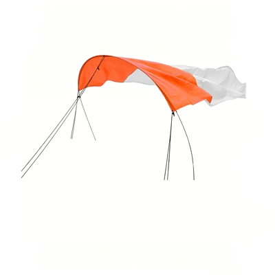Avtomobil yan çətirləri, sail canopy for outdoor leisure - orange-mixed-with-white-300300cm